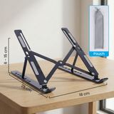 Stand Laptop Aluminium Lipat 12-17 Inch Adjustable 7 Level Portable Ergonomis Dudukan Penyangga - foto 4
