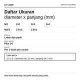 Baut LCD Laptop Notebook Sekrup Engsel Casing Layar Screw Hinges Universal Semua Merek - foto 2