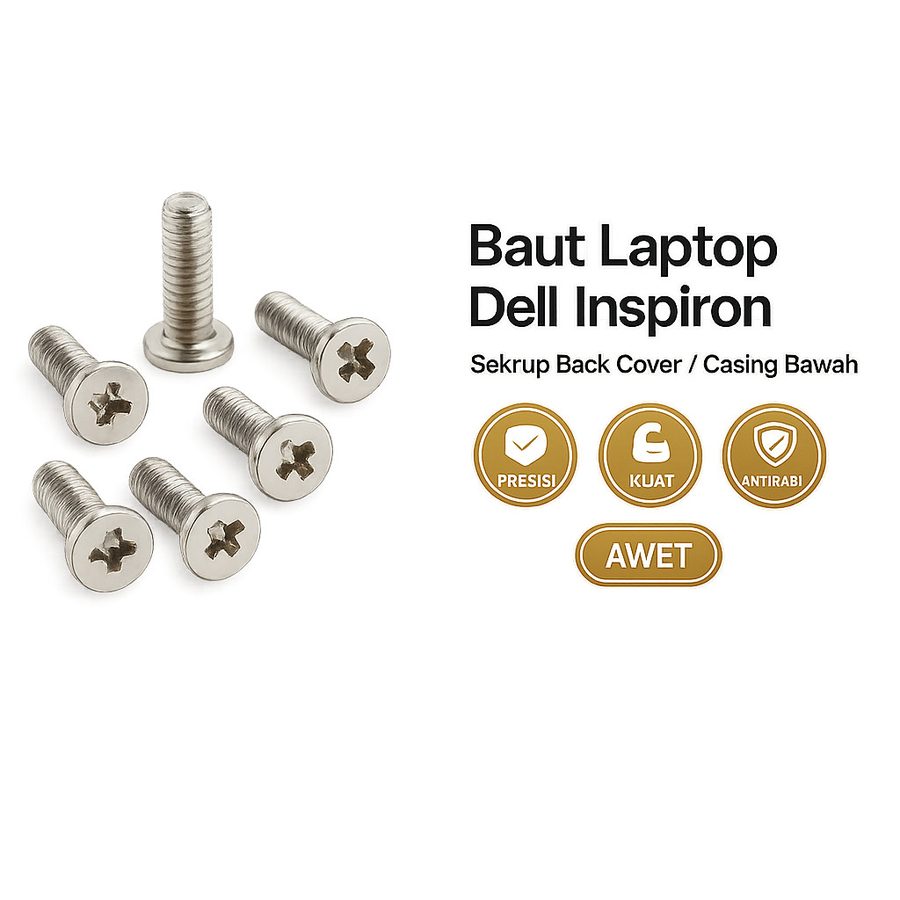 Baut Casing Bawah Dell Inspiron 14 3442 3451 3452 3458 3462 3467 3473 3476 3480 Back Cover Screws