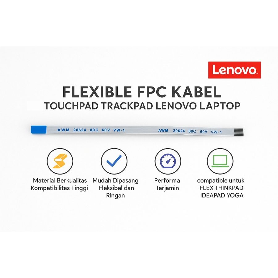 Kabel Touchpad FPC Lenovo ThinkPad IdeaPad Yoga 510 G400 G450 G580 G575 320-14 Fleksibel Trackpad