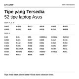 Baut Casing Laptop Asus X441 A442 E410 A407 A412 A409 A455 X455 X450 VivoBook Back Cover - foto 3