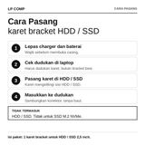 Karet Bracket HDD SSD Laptop ASUS – Rubber Dudukan Harddisk Anti Getar dan Stabil - foto 2