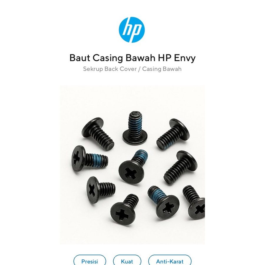 Baut Sekrup Casing Bawah HP Envy 13-ba 13-aq 13-ay 13-ad 13-d 15-u TS14 Back Cover Screws
