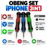Obeng Set iPhone Apple Watch iPad Pro 2017 Pentalobe 0.8 P2 Triwing 0.6 Y000 Phillips 1.5 3in1 - foto 1