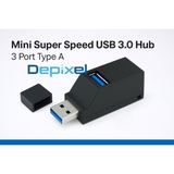 Mini USB Hub 3.0 3 Port Type C A Super Speed 480 Mbps Windows Macbook SmartPhone OTG - foto 5