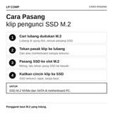 Klip Pengunci M.2 SSD NVMe & SATA – Penjepit Nilon Anchor untuk Motherboard Tanpa Baut - foto 4