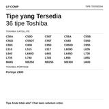 Baut Toshiba Satellite C55D C800 C640 C850D L745 C55B L635 L735 L740 Casing Bawah Back Cover Screw - foto 2