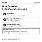 Speaker Stereo Mini Multimedia Laptop PC Komputer USB 2.0 Suara Jernih Bass HiFi Garansi 3 Bulan - foto 2