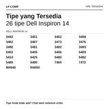 Baut Casing Bawah Dell Inspiron 14 3442 3451 3452 3458 3462 3467 3473 3476 3480 Back Cover Screws - foto 2