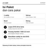 Caddy Laptop SATA HDD SSD 9.5mm 12.7mm Universal Optical Bay Converter Hardisk Slim Slot Tebal Tipis - foto 3
