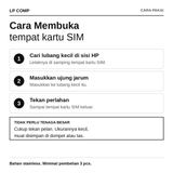 Jarum Ejector SIM Card HP Tray Kartu Tusukan Simcard Tusuk Handphone Buka Slot Colokan Lubang Tool - foto 7