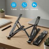 Stand Laptop Aluminium Lipat 12-17 Inch Adjustable 7 Level Portable Ergonomis Dudukan Penyangga - foto 6