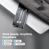 Stand Laptop Aluminium Lipat 12-17 Inch Adjustable 7 Level Portable Ergonomis Dudukan Penyangga - foto 7