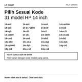 Baut Sekrup Casing Bawah Laptop HP 14s-dk 14s-dq 14-bw 14-bs 14s-fq 14-ep 14-cf 14-cm Back Cover - foto 2