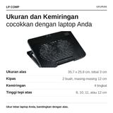 Cooling Pad Laptop Stand 2 Kipas 120mm 17Inch - foto 2