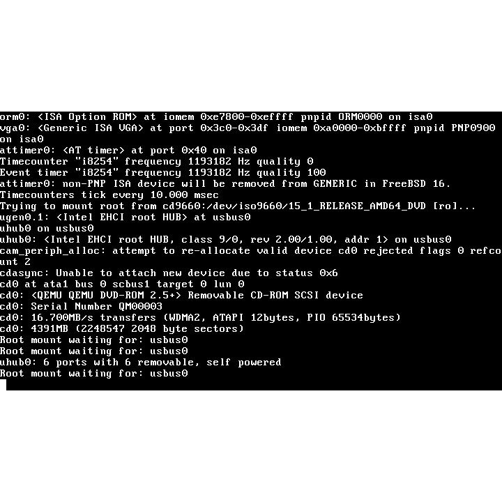DVD Installer FreeBSD 15.1 RELEASE amd64 64bit Unix Server Firewall BSD OS Stabil