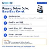 USB WiFi Bluetooth 2in1 Dual Band 5GHz 2.4GHz 600Mbps Dongle 802.11AC RTL8821CU - foto 5