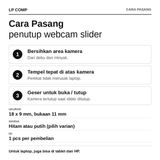 Penutup Webcam Laptop HP Anti Spy Cover Kamera Slider Pelindung Privasi Universal Anti Intip - foto 2