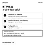Obeng Set iPhone Apple Watch iPad Pro 2017 Pentalobe 0.8 P2 Triwing 0.6 Y000 Phillips 1.5 3in1 - foto 3