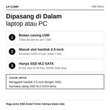 Casing SSD M.2 NGFF SATA ke 2.5 Inch Adapter Enclosure 7mm Support 2230 2242 2260 2280 - foto 9
