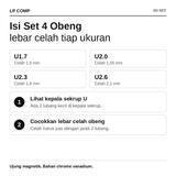 Obeng U-Type Screwdriver U1.7 U2 U2.3 U2.6 Magnetic Anti Tamper Garpu Spanner Servis Elektronik - foto 2