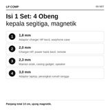 Obeng Segitiga Triangle Screwdriver 1.8 2.0 2.3 3.0 mm Magnetik Presisi Security - foto 2